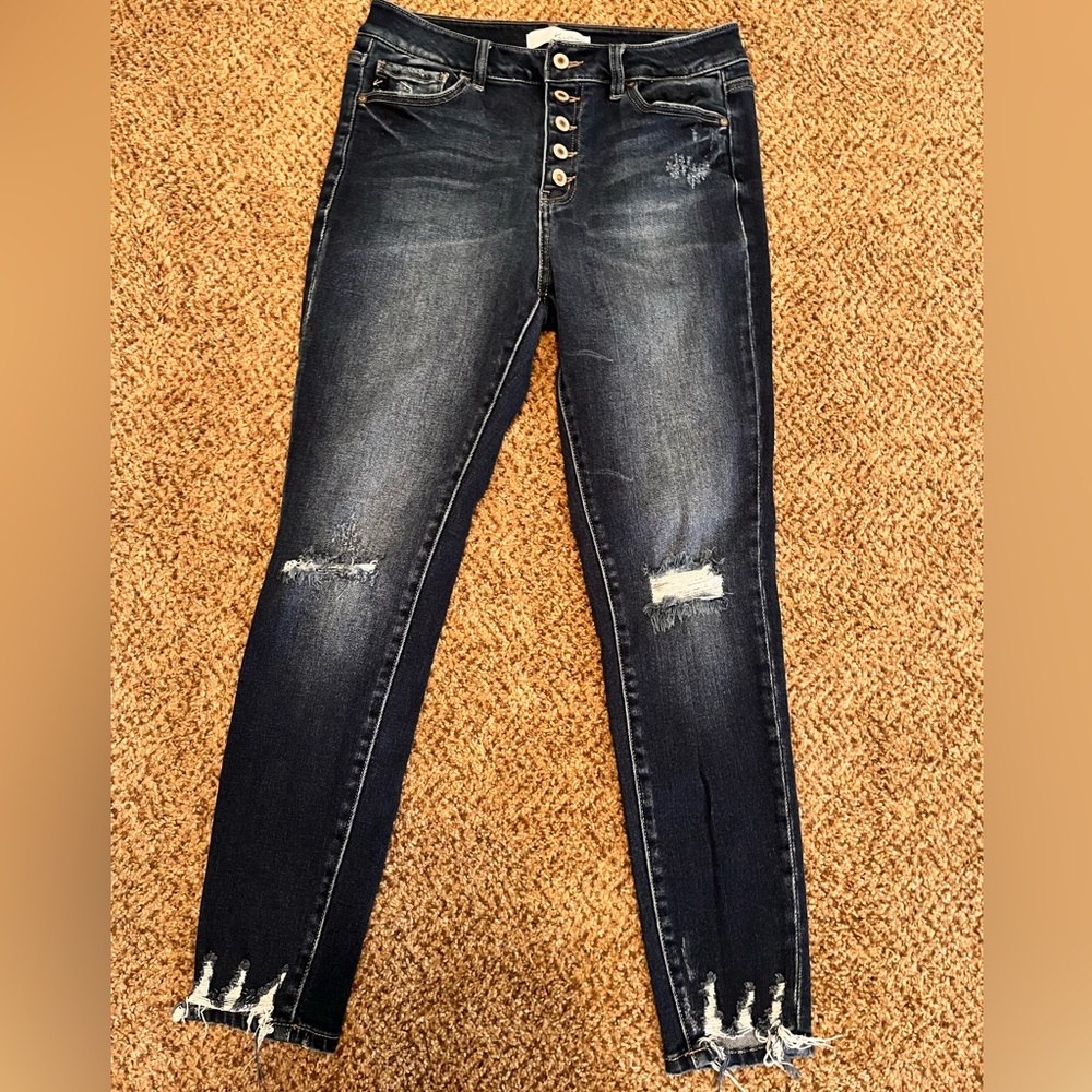 Kancan dark wash jeans
